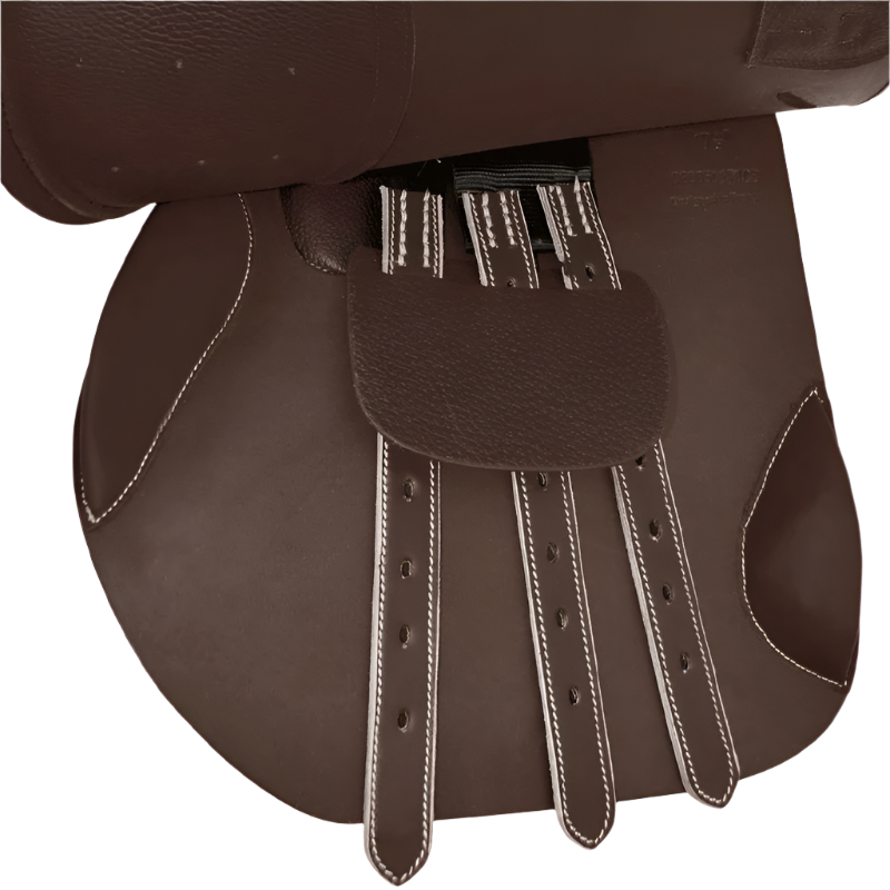 Privilège Equitation - Selle d'obstacle Bordeaux marron | - Ohlala