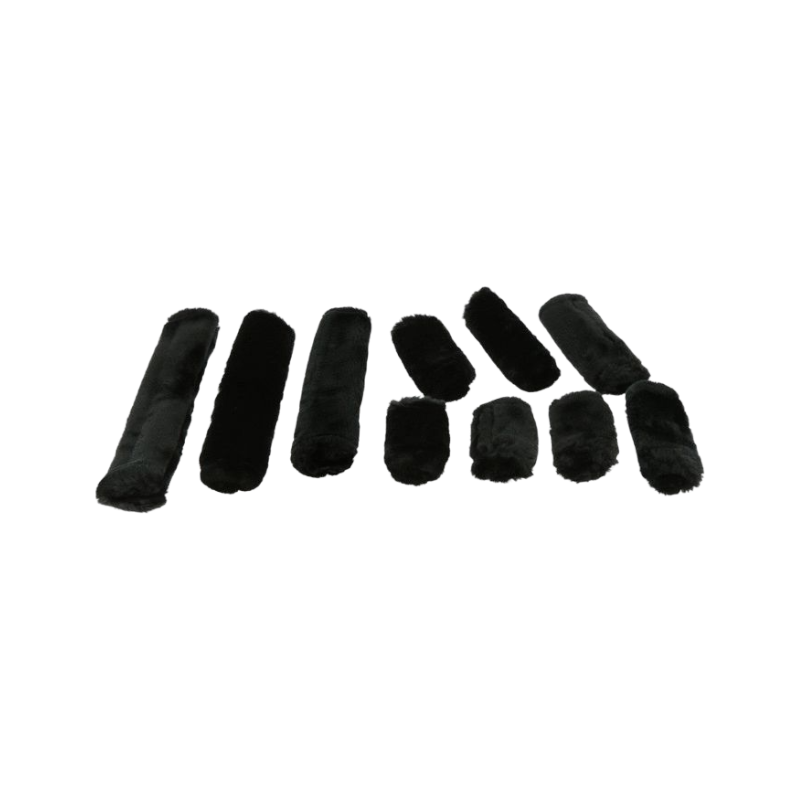 Equithème - Set Teddy pour licol noir | - Ohlala