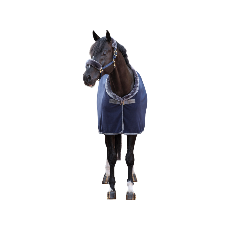 Bucas - Couverture polaire Show-line 400 marine/ gris 400g