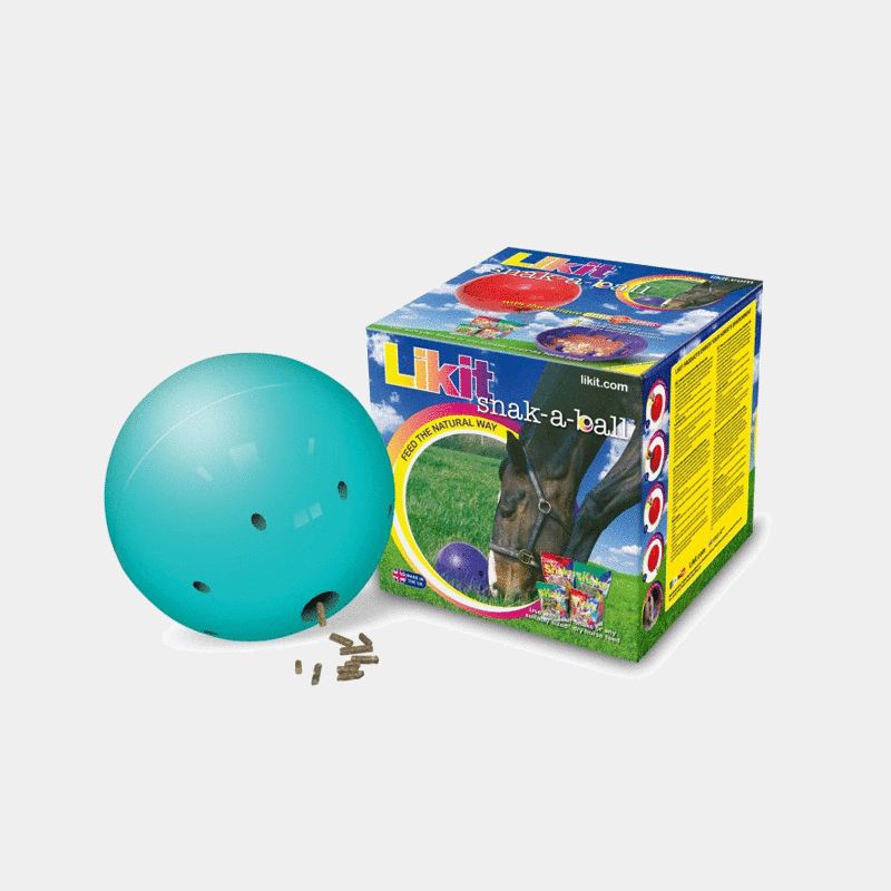 Likit - Balle distributeur de ration lente Snack ball bleu