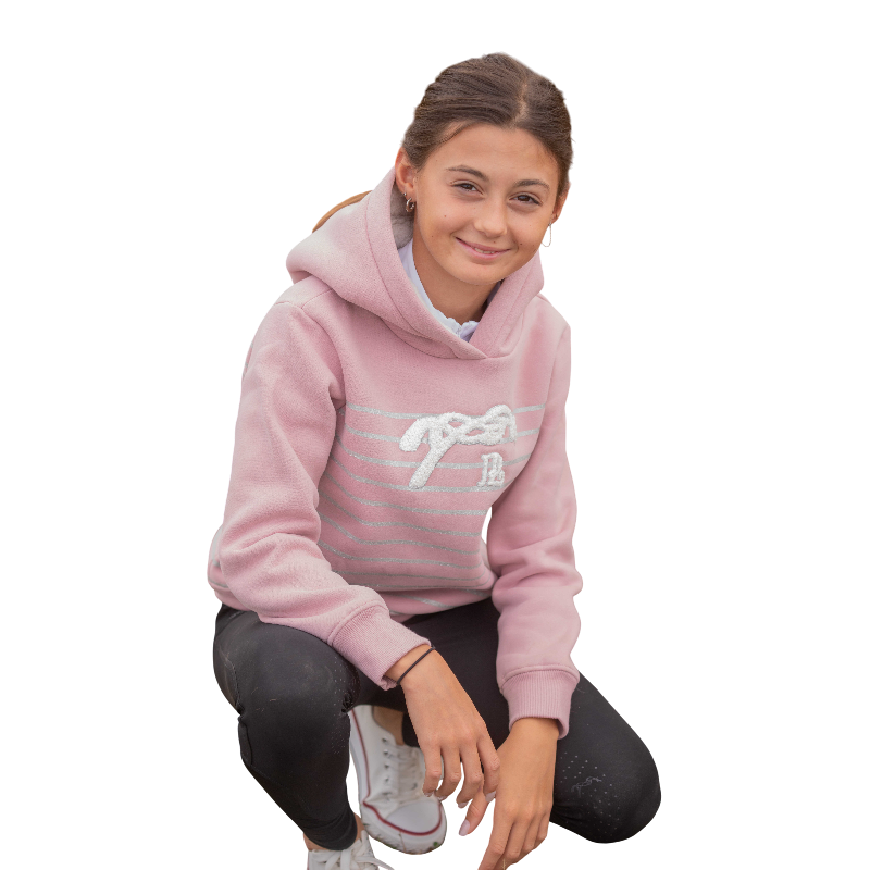 Eden by Pénélope - Sweat à capuche enfant Ikona rose | - Ohlala