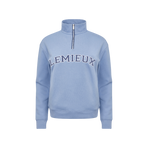 LeMieux - Dames zip-neck sweater Kelsie powder blue | - Ohlala