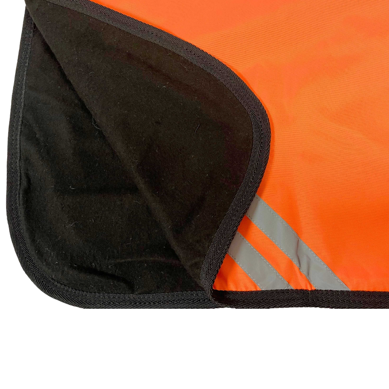 TdeT - Couvre-reins réfléchissant doublé polaire orange 0g