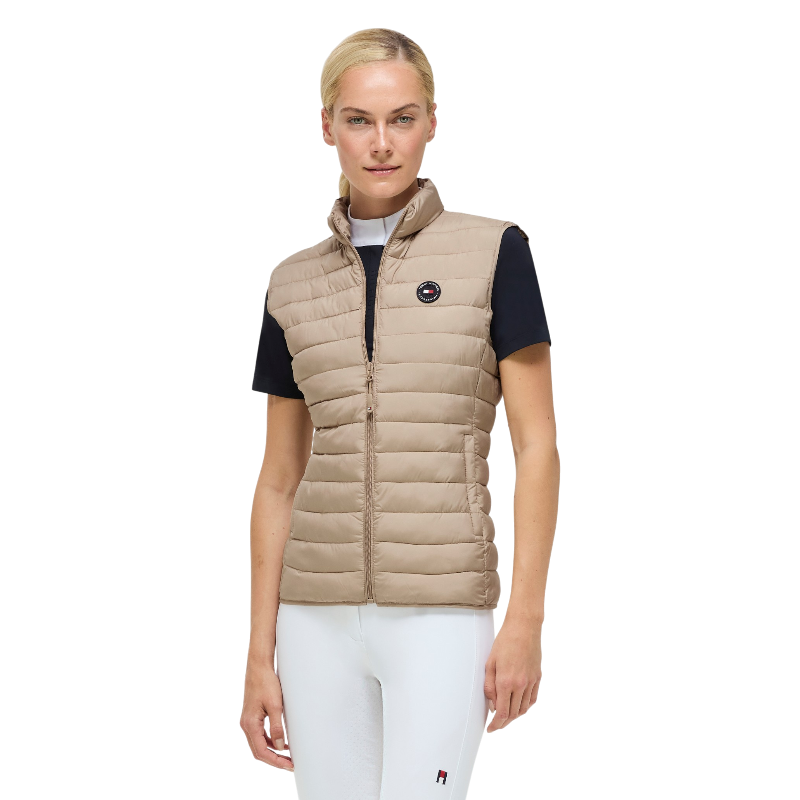 Tommy Equestrian - Mouwloos gewatteerd gilet dames Serano beige