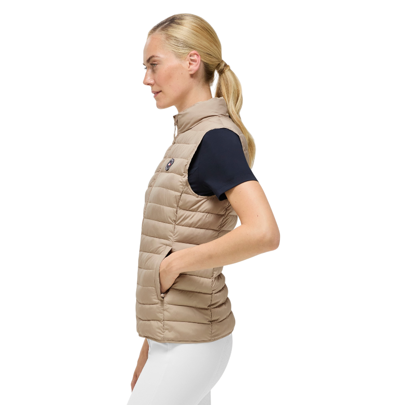 Tommy Equestrian - Mouwloos gewatteerd gilet dames Serano beige