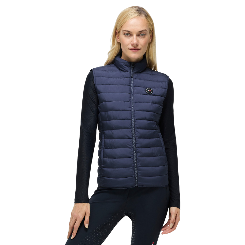 Tommy Equestrian - Serano faded indigo mouwloos damesvest