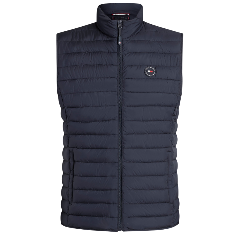 Tommy Hilfiger Equestrian - Mouwloos gewatteerd jack heren Montero desert sky