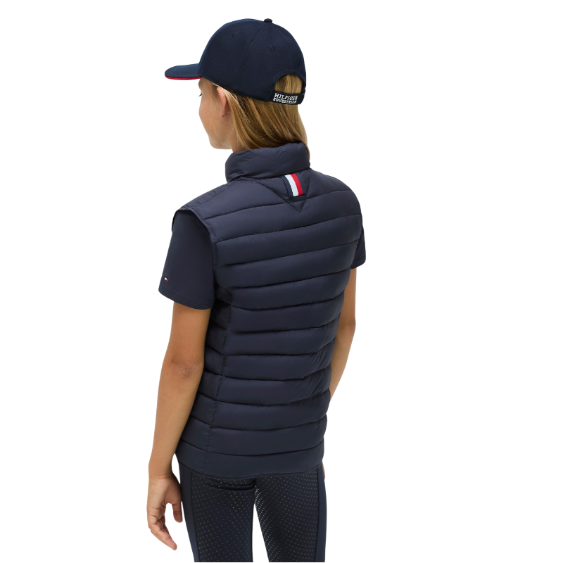 Tommy Hilfiger Equestrian - Doudoune sans manches junior Serano desert sky