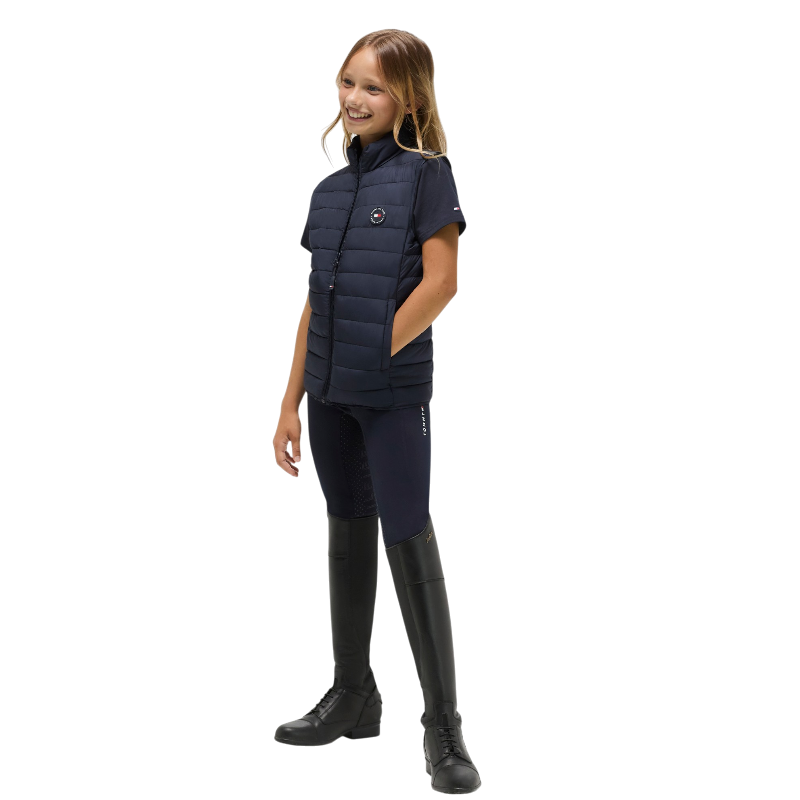 Tommy Hilfiger Equestrian - Doudoune sans manches junior Serano desert sky