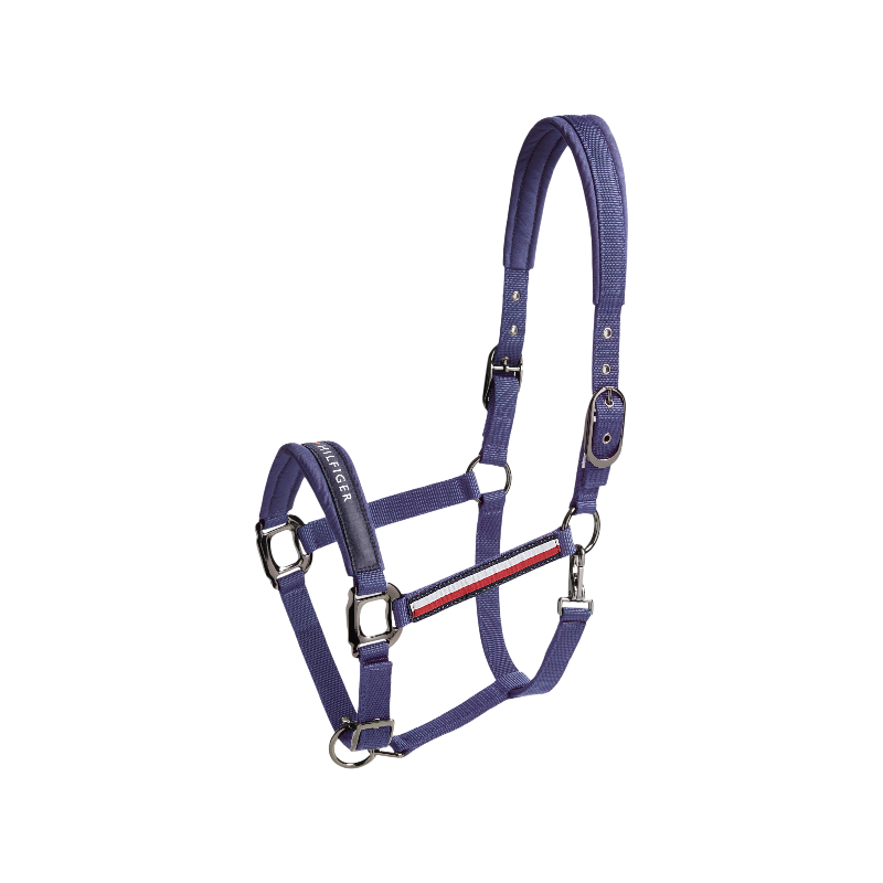 Tommy Hilfiger Equestrian - Licol et longe Yale faded indigo