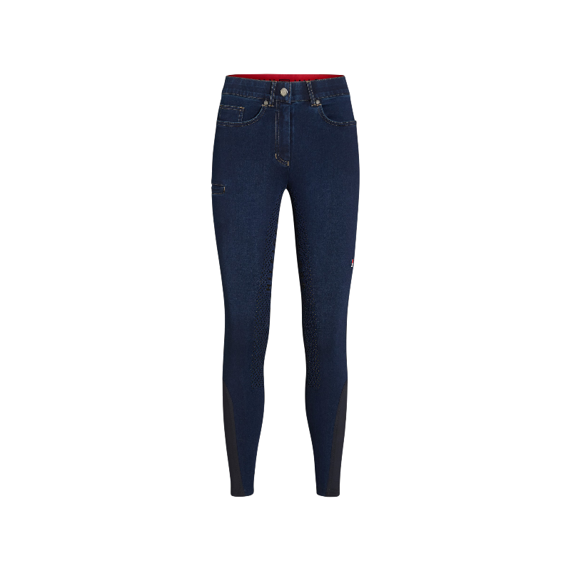 Tommy Hilfiger Equestrian - Pantalon d'équitation femme Hope Denim rinse