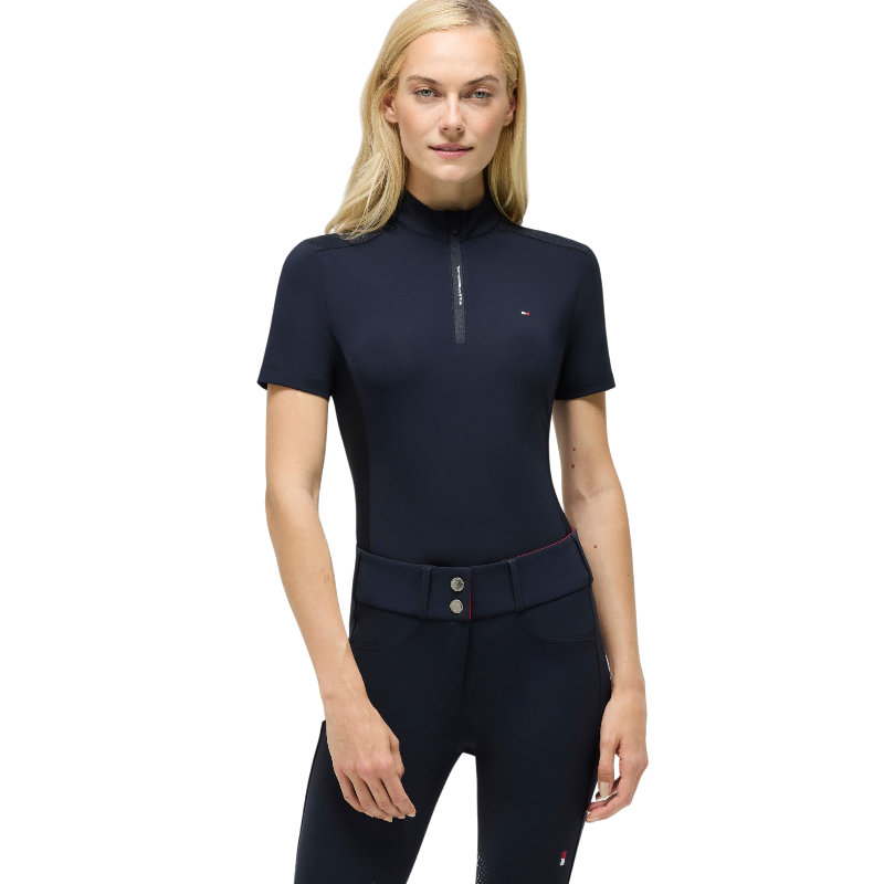 Tommy Hilfiger Equestrian - Rijpolo korte mouw dames Palma marine