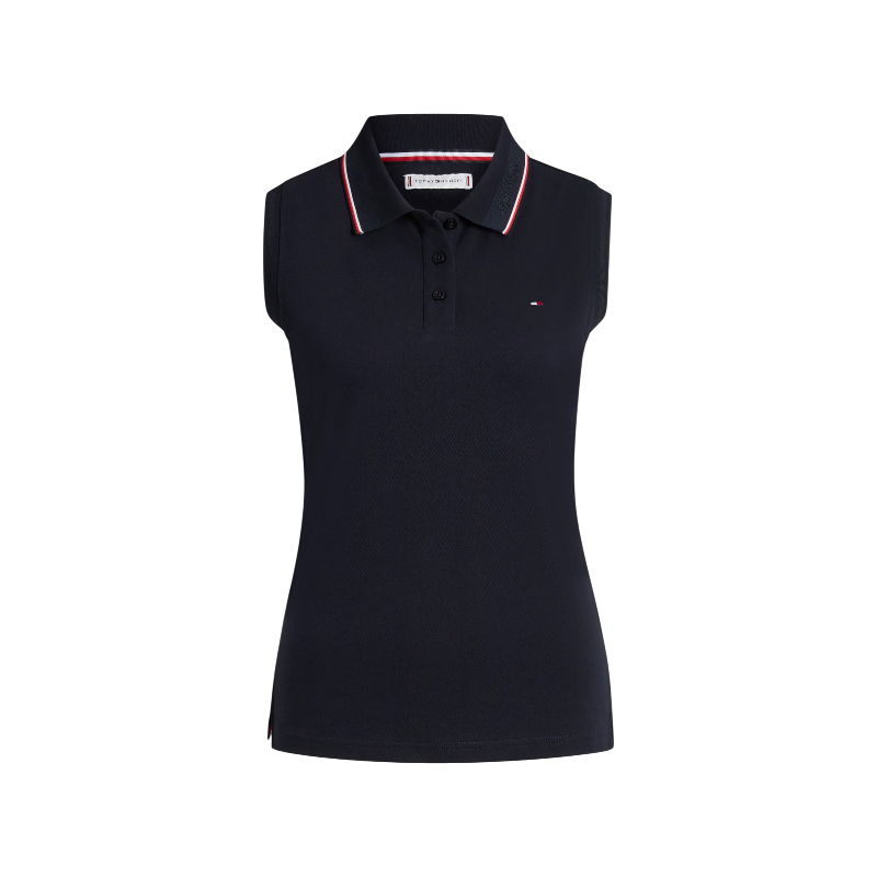 Tommy Equestrian - Mouwloze rijpolo dames Cordova desert sky