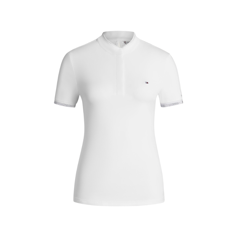 Tommy Hilfiger Equestrian - Polo de concours manches courtes femme Linsay optic white