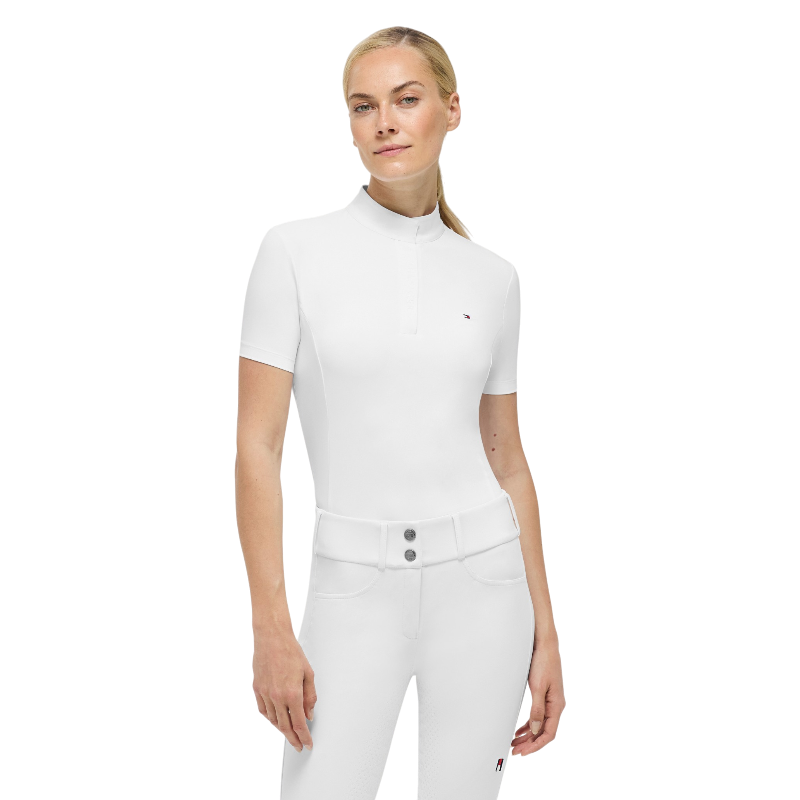 Tommy Hilfiger Equestrian - Wedstrijdpolo korte mouw dames Selma optic white