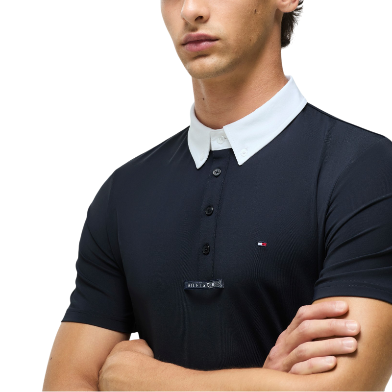 Tommy Hilfiger Equestrian - Wedstrijd polo korte mouwen heren Alex desert sky