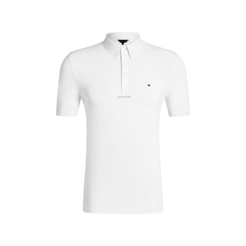 Tommy Hilfiger Equestrian - Polo de concours manches courtes homme Alex optic white