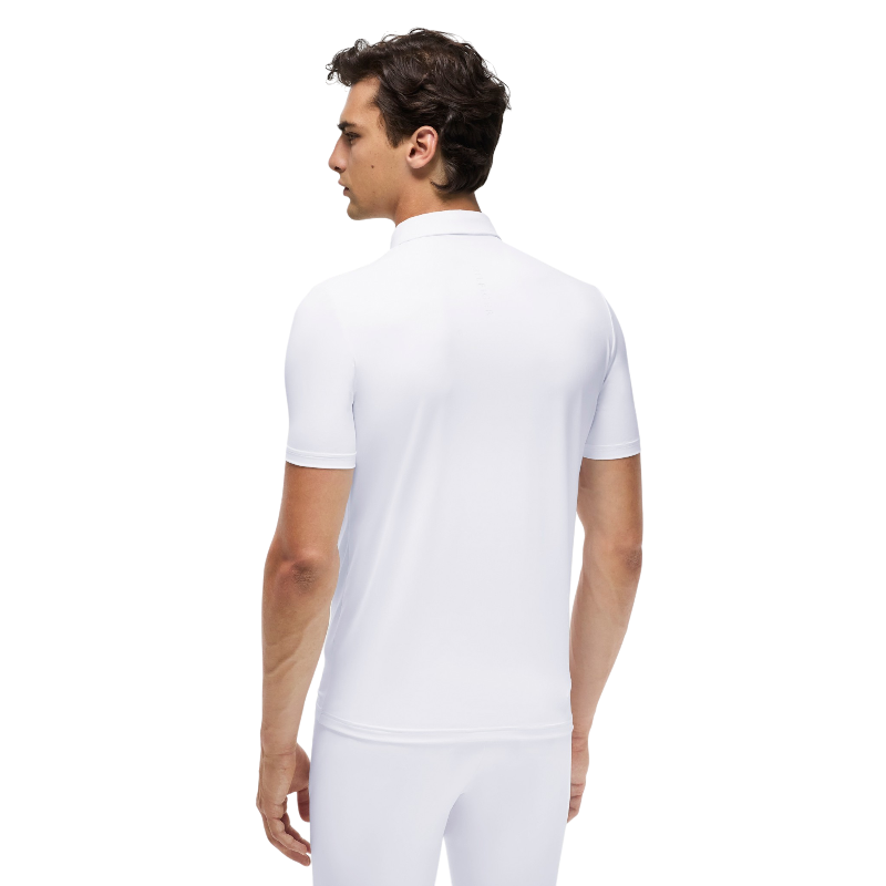 Tommy Hilfiger Equestrian - Polo de concours manches courtes homme Alex optic white