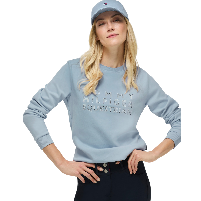 Tommy Hilfiger Equestrian - Sweater lange mouw dames Belair sweet blue