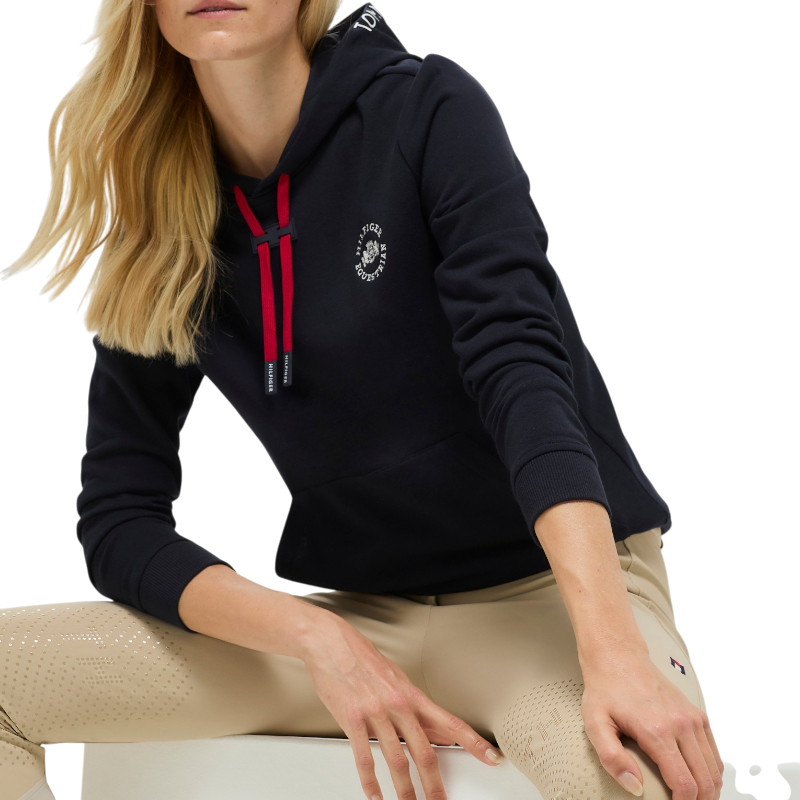 Tommy Hilfiger Equestrian - Sweat manches longues femme Laguna desert sky