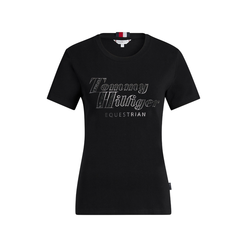 Tommy Hilfiger Equestrian - T-shirt manches courtes femme Malibu noir