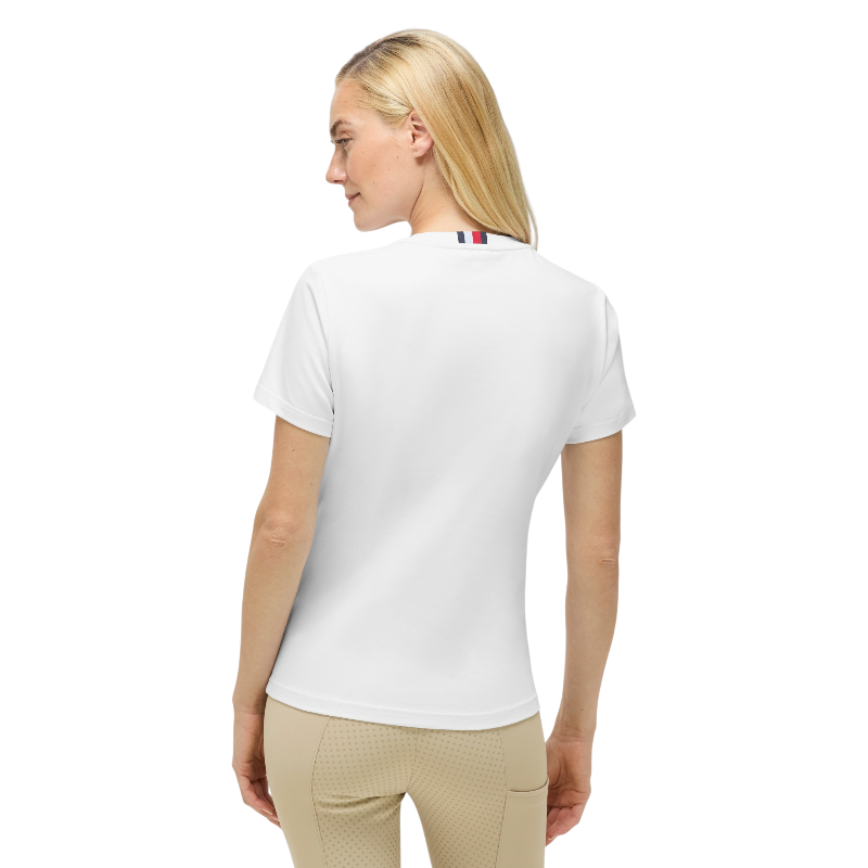 Tommy Equestrian - T-shirt korte mouwen dames Malibu optic white