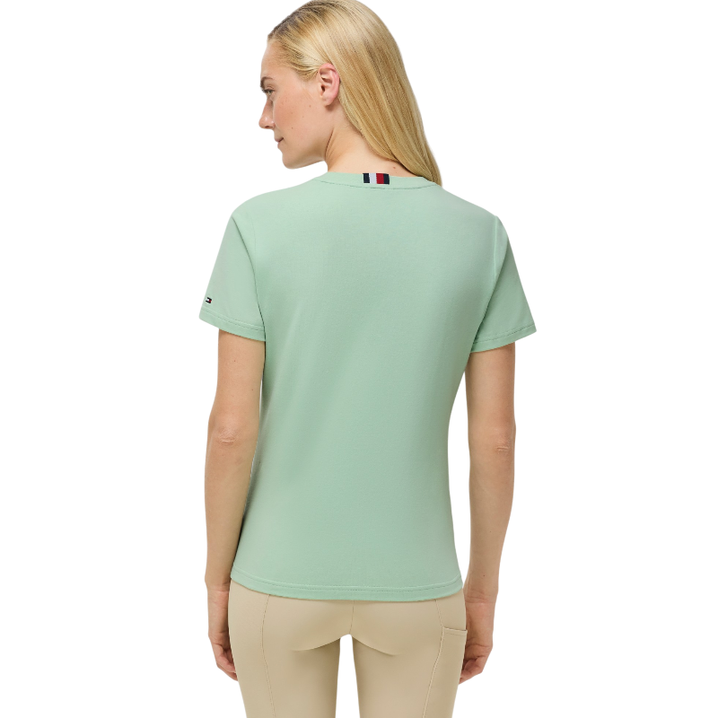 Tommy Equestrian - T-shirt korte mouwen dames Pasadena belair mint