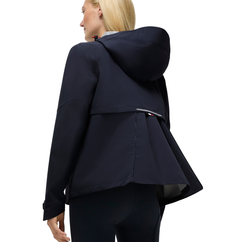 Tommy Hilfiger Equestrian - Veste de pluie compatible airbag manches longues femme Upland desert sky