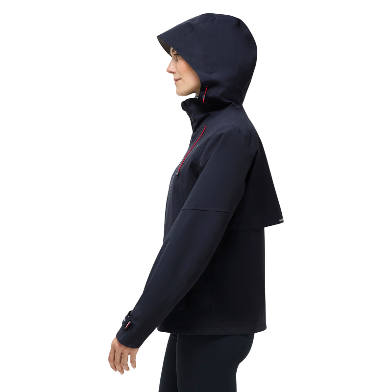 Tommy Hilfiger Equestrian - Veste de pluie compatible airbag manches longues femme Upland desert sky