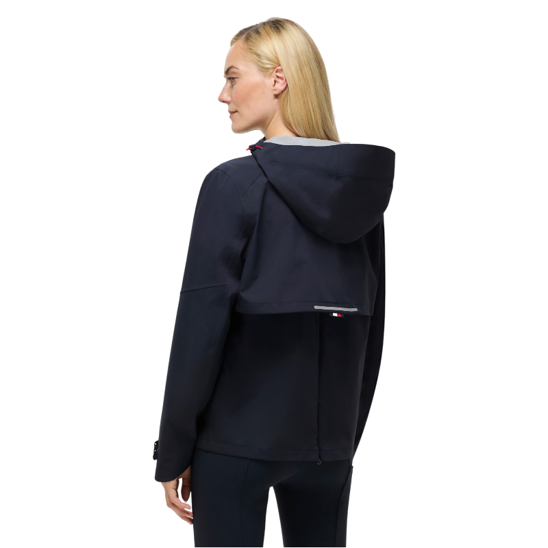 Tommy Hilfiger Equestrian - Veste de pluie compatible airbag manches longues femme Upland desert sky