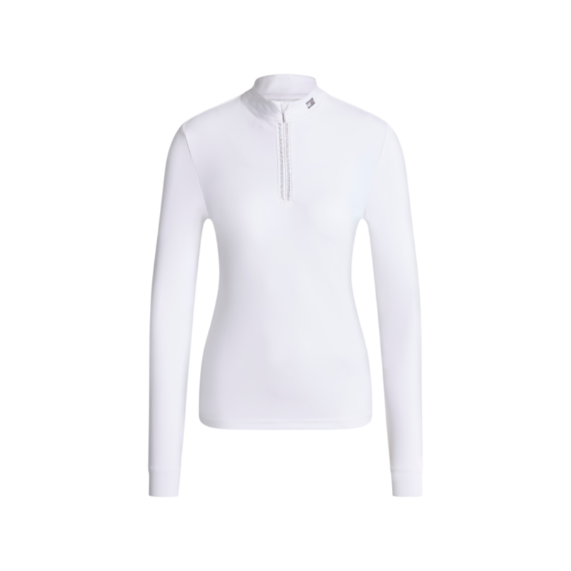 Tommy Hilfiger Equestrian - Chemise de concours femme Monica Rhinestone optic white
