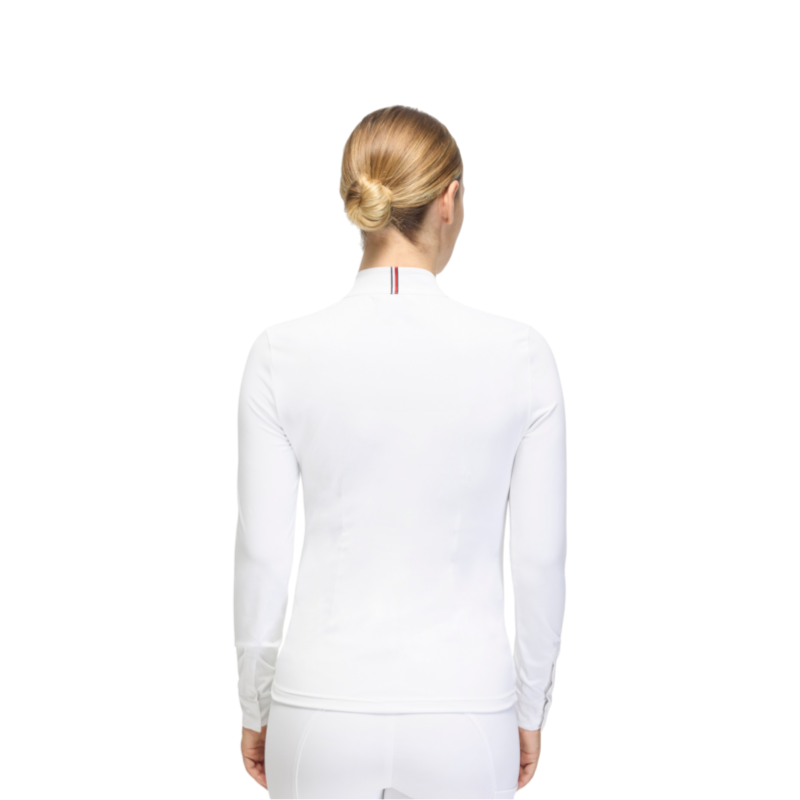 Tommy Hilfiger Equestrian - Chemise de concours femme Monica Rhinestone optic white