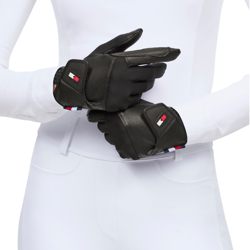 Tommy Hilfiger Equestrian - Gants d’équitation hiver Bryce noir