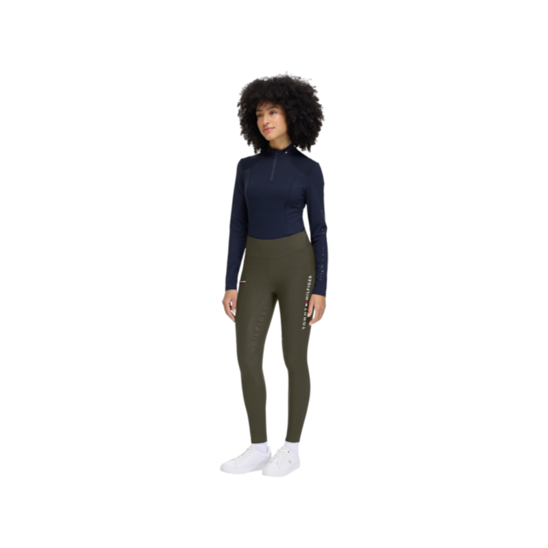 Tommy Hilfiger Equestrian - Legging d'équitation femme Elmira Winter camo green
