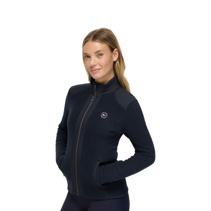 Tommy Hilfiger Equestrian - Veste polaire femme Elmonte desert sky