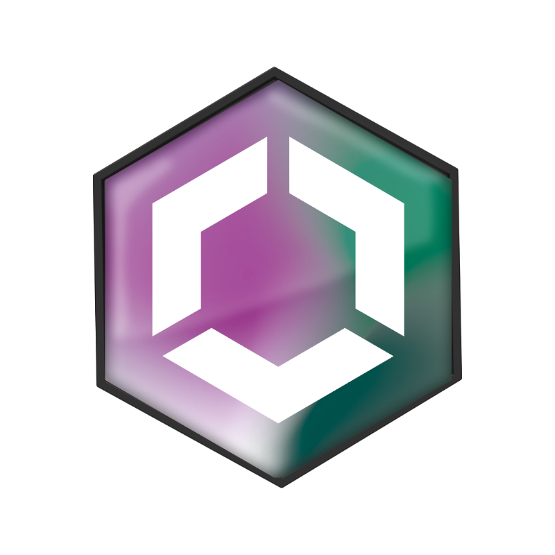 Flex On - Sticker casque Armet Trex On Gradient vert/ violet