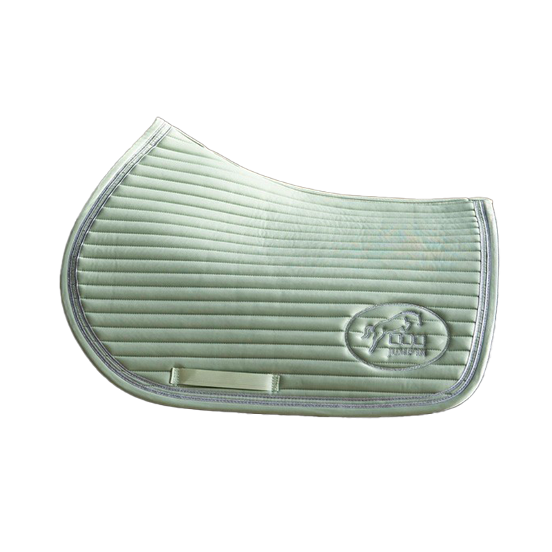 Jump'In - Tapis de selle Balthazar vert sauge/ lurex