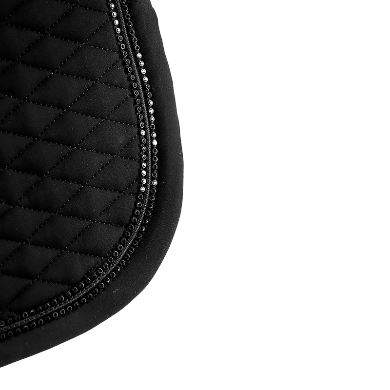 Pénélope - Tapis de selle Calisson noir/ noir