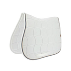 Equithème - Tapis de selle Shiny blanc | - Ohlala