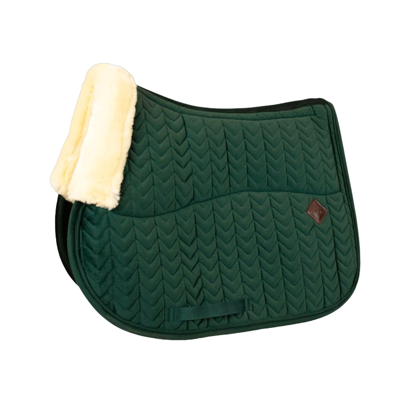 Tapis de selle Diamond Quilted Jersey jungle green Cavalleria Toscana | OHLALA Tapis de selle Diamond Quilted Jersey jungle green Cavalleria Toscana | OHLALA