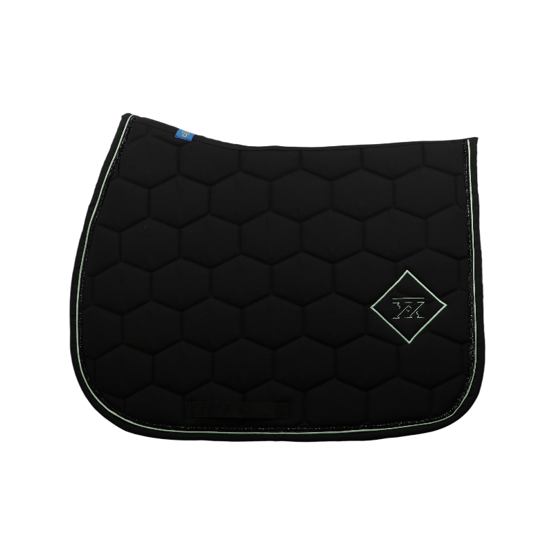 Oxxer - Tapis de selle Accent noir/ amande | - Ohlala