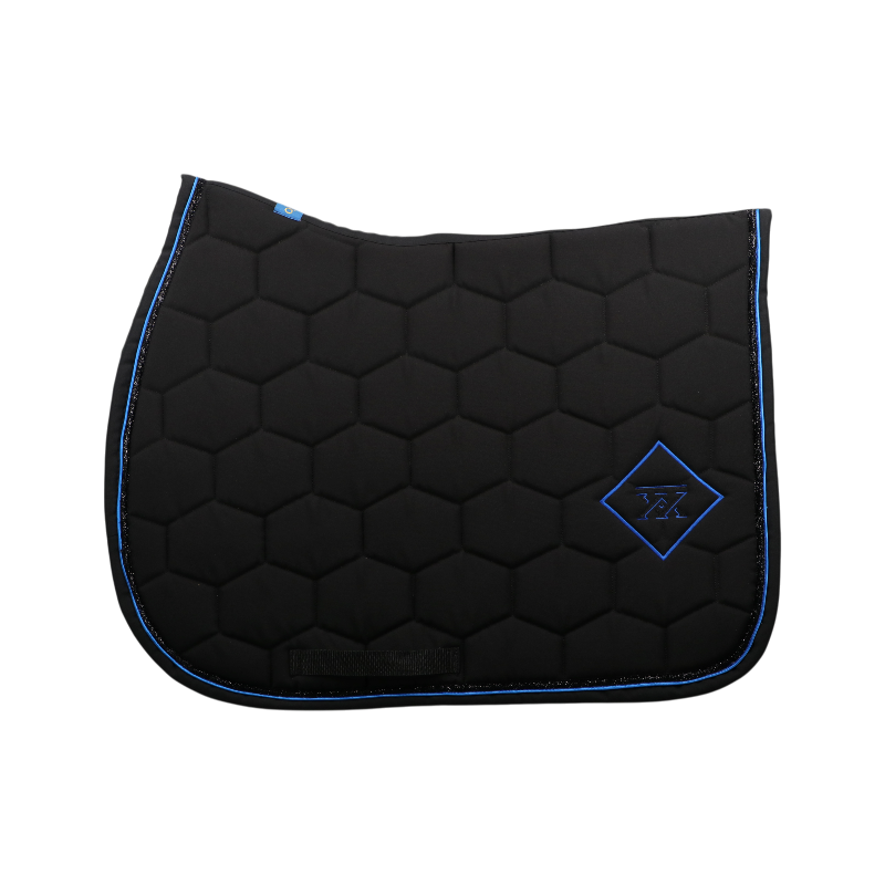 Oxxer - Tapis de selle Accent noir/ bleu roi | - Ohlala