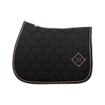 Oxxer - Tapis de selle Accent noir/ pêche | - Ohlala