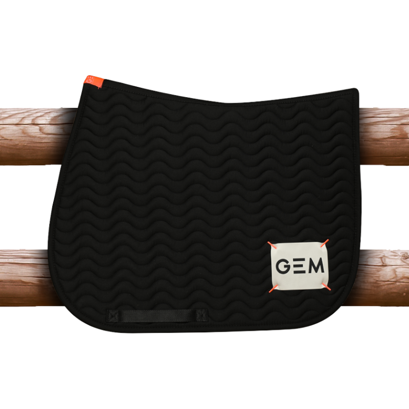 GEM - Tapis de selle Touc Touc noir/ écru
