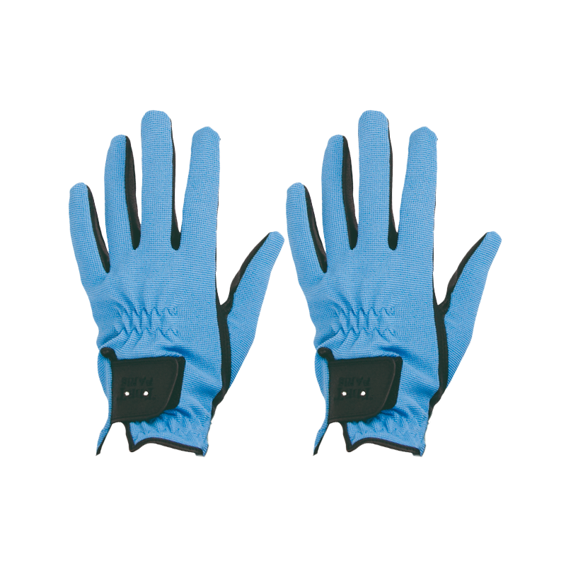 TdeT - Gants d'équitation Club bleu ciel