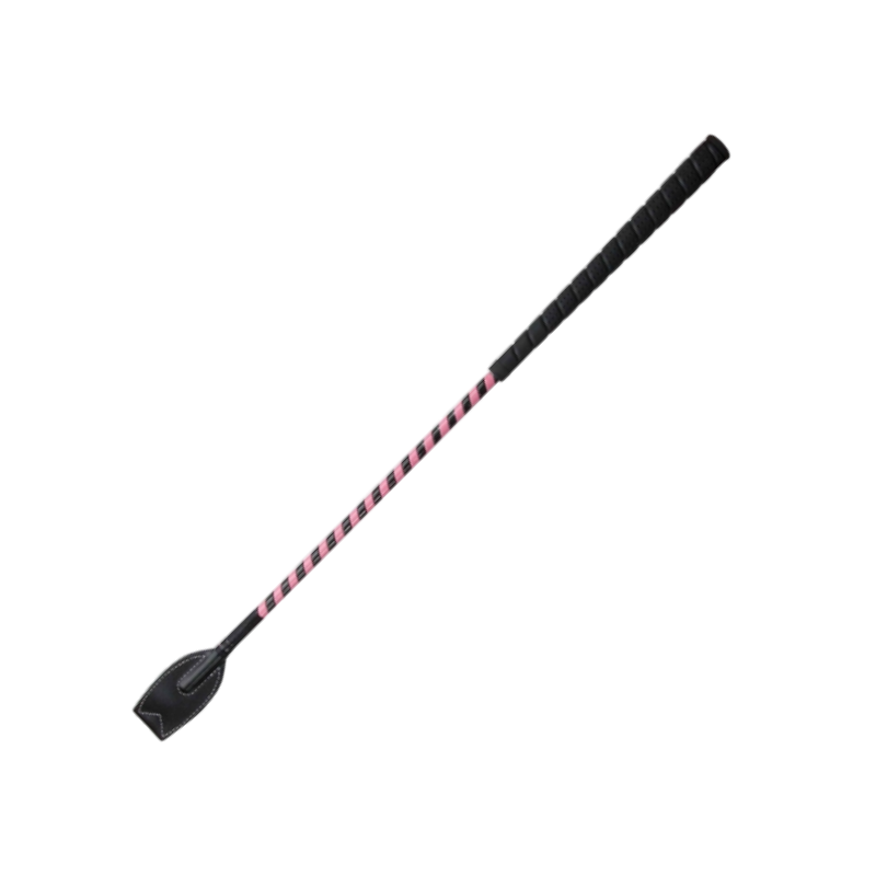 TdeT -  Cravache Sucre d'Orge rose/noir | - Ohlala
