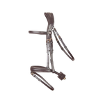 TdeT - Bridon et rênes têtière anatomique Matisse marron/marron | - Ohlala