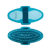 TdeT - Tweekleurige zachte borstel turquoise/hemelsblauw | - Ohlala
