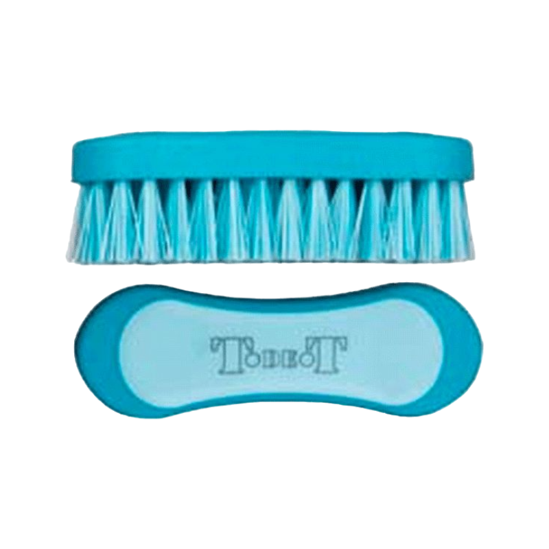 TdeT - Brosse de tête bicolore turquoise/bleu ciel