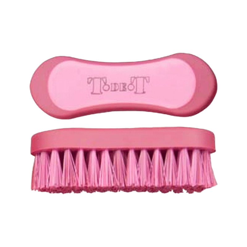 TdeT - Brosse de tête bicolore bordeaux/rose